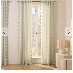 Batik West Elm Scallop Edge Curtains